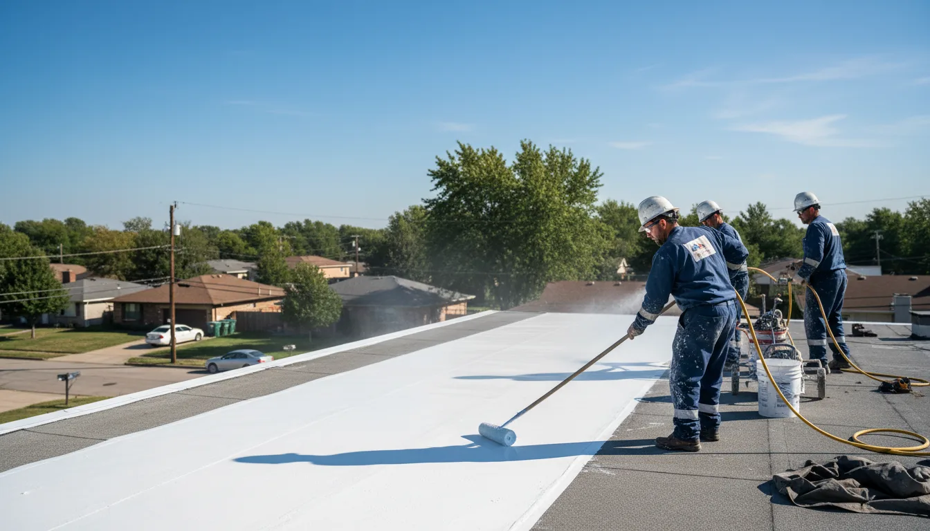 Commercial roof coating in Hillman, MN near me